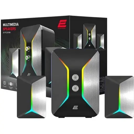 Акустическая система 2E PCS301 RGB, 2.1, USB Black (2E-PCS301BK)
