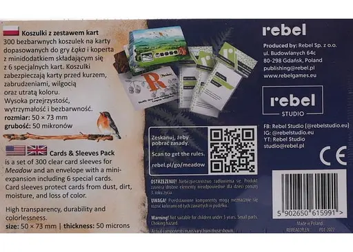 Аксесуар Ігромаг Набір із 6 промо карт і протекторів для базової гри Левада (Meadow Cards & Sleeves Pack) англ. - фото 3