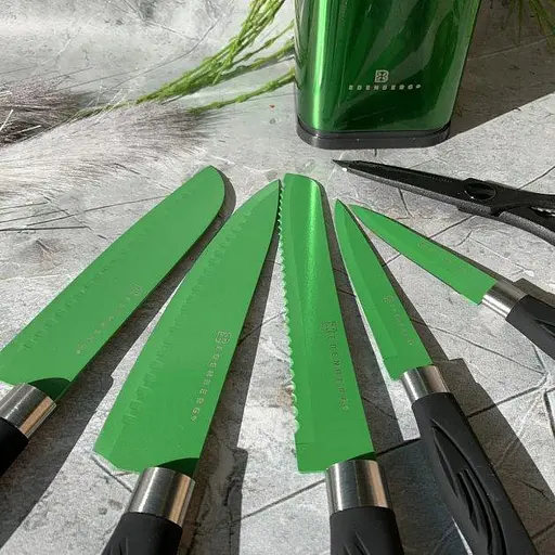 Набір ножів Edenberg EB-11027-Green 7 предметів зелений - фото 3