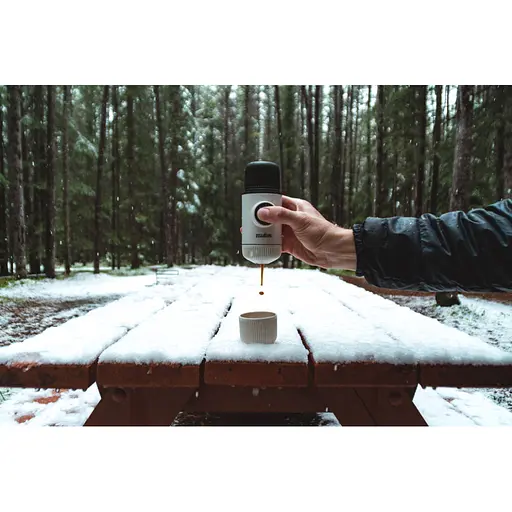 Эспрессо-кофеварка Wacaco Nanopresso 18 бар 80мл с чехлом Белый - фото 5