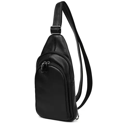 Мужской кожаный рюкзак слинг LIMARY 30х16.5х5 см sum0028215 - фото 1