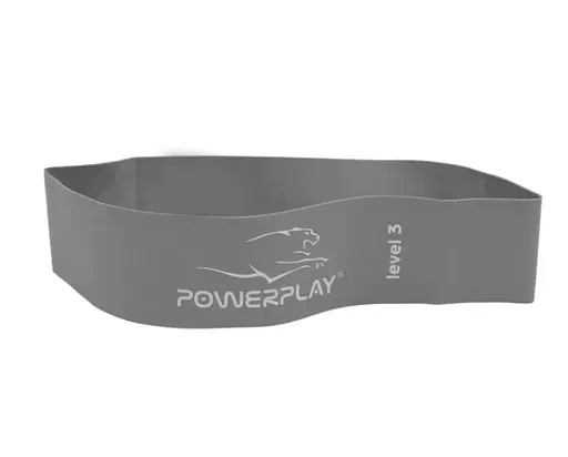 Гумка для фітнесу PowerPlay 4140 Level 3 Stretch Band (11-15 кг) Сіра (PP_4140_Grey) - фото 2