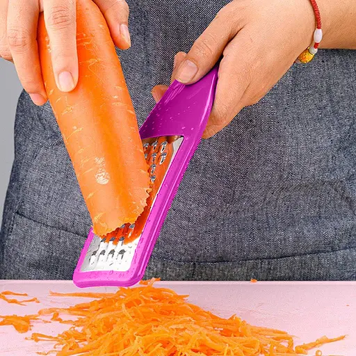 Набор из 3 портативных кухонных терок из нержавеющей стали на пластиковой основе (мелкая, крупная и слайсер), A-Plus 85061 - фото 8