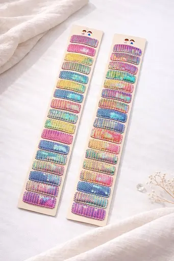 Набір блискучих шпильок 20 шт. - фото 1