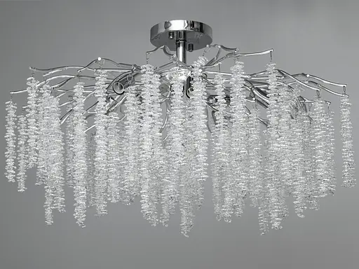 Стельова, стильна, дизайнерська кришталева люстра Гліцинія на 9 ламп, х. - фото 3