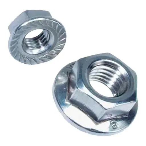 Гайка фланцева зубчаста М8 - фото 1