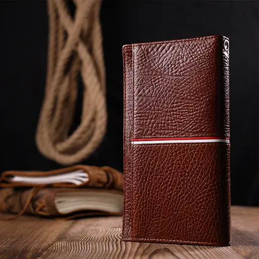 Чоловічий шкіряний клатч KARYA 19,5х10,3х3 см acs0023977 - фото 9