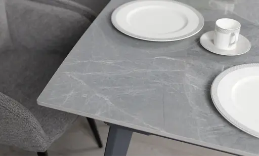 Стол Люкс серый глянец 1200/1800х800х760 серые ноги - фото 10