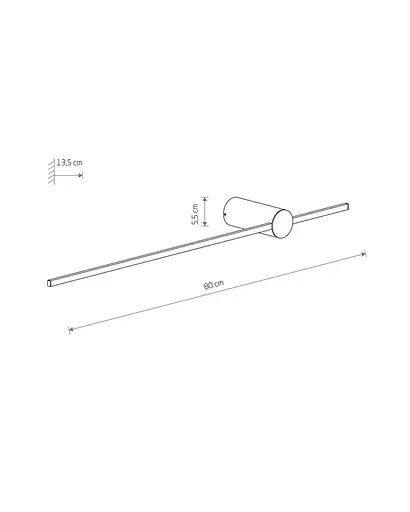 Бра, настенный светильник Nowodvorski 11592 Saber LED M 1x11W 4000K 490Lm IP20 белый - фото 6