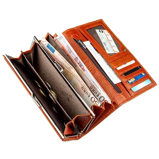 Кожаный женский кошелек Baliya 18х9.5х2 см acs0015708 - фото 3