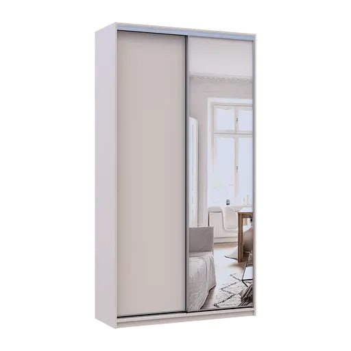 Шафа купе Doros Сіті Лайт Кашемір 1 ДСП / 1 дзеркало 120х45х225 (80736338) - фото 3