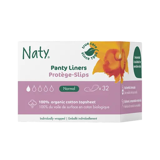 Одноразові щоденні гігієнічні жіночі прокладки Naty Normal 32 шт