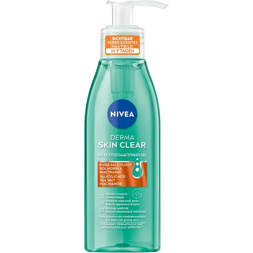 Очищающий гель Nivea Derma Skin Clear 150 мл