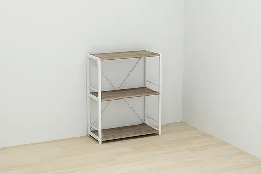 Этажерка 3/60 Ferrum-decor Серии Коннект 73x60x28 белый ДСП Дуб Сонома Трюфель 16мм (FRD-104264) - фото 6