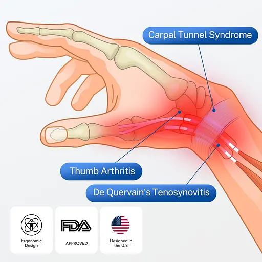 Бандаж для зап'ястя та стабілізатор для великого пальця - фото 4
