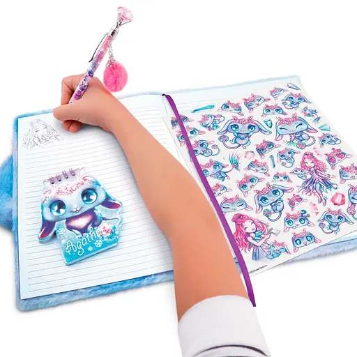 Большой пушистый блокнот 2 в 1 "Агата" Nebulous Stars 12523 миниблокнот на спирали - фото 2