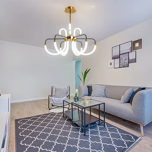 Светодиодная акриловая люстра Sirius N 3909-6 87W - фото 2