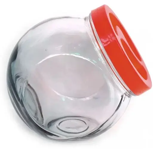 Банка для сипучих продуктів 1200ml червона кришка Wallibuc - фото 3