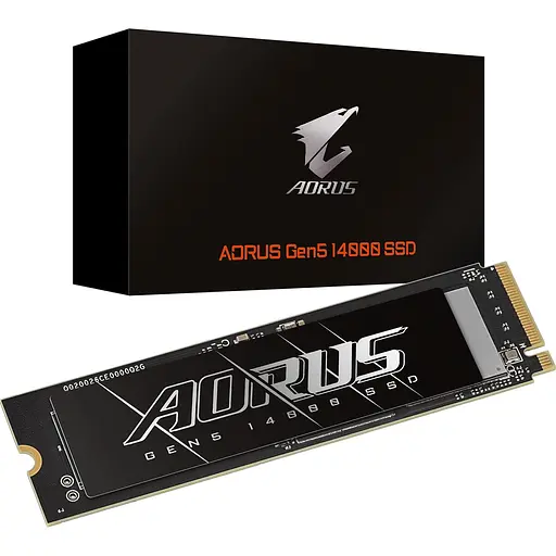 SSD накопитель Gigabyte AORUS Gen5 14000 2TB (AG514K2TB) [142684] - фото 6