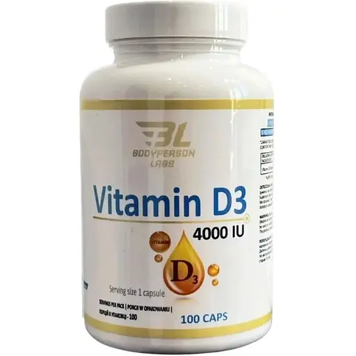 Витамины Bodyperson Labs Vitamin D3 4000iu 100 caps (1086-2022-10-1854)
