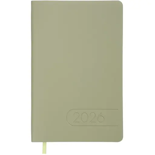 Еженедельник датированный Buromax Light Morandi 2026 A5 искусственная кожа оливковый (BM.2712-36)
