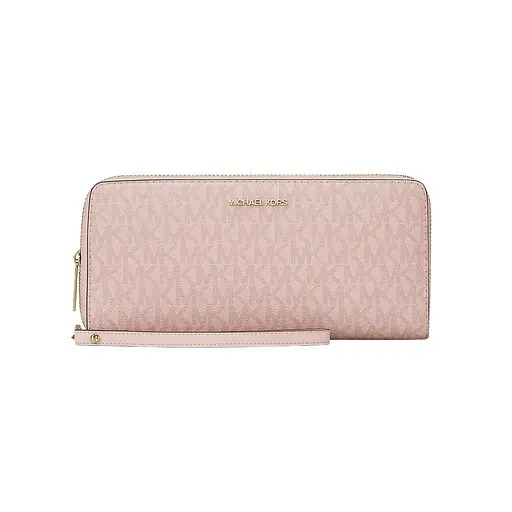 Жіночий гаманець MICHAEL KORS (великий, пудровий з логотипом)