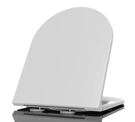 Сиденье для унитаза Mixxus Premium Seat Cover Ellipse-Bevel-Wave-2001 с микролифтом 463х361х MP6609, Белый - фото 2