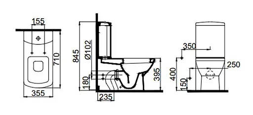 Чаша напольного унитаза с функцией биде Idevit Venus 0604-0305, Белый - фото 3