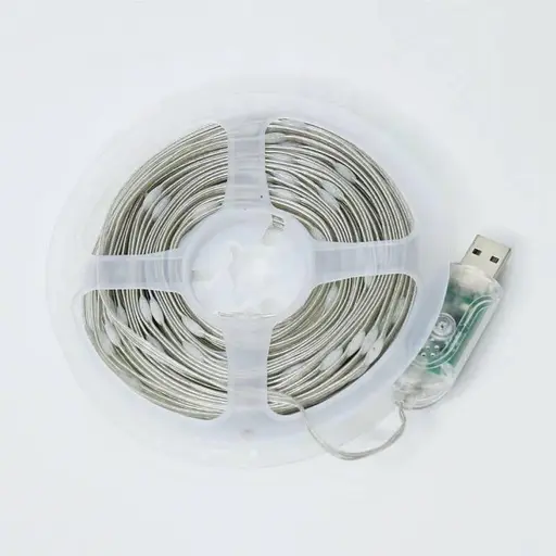 Умная светодиодная гирлянда лента 100 LED 10 метров USB-пульт управления через приложение - фото 3