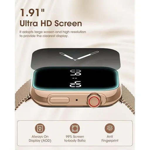 Женские умные смарт часы Smart Sensation + 2 ремешка (Gold) - фото 10