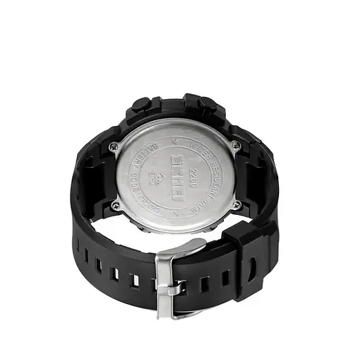 Годинник чоловічий наручний спортивний Skmei 2260 (Чорний з чорним) - фото 8