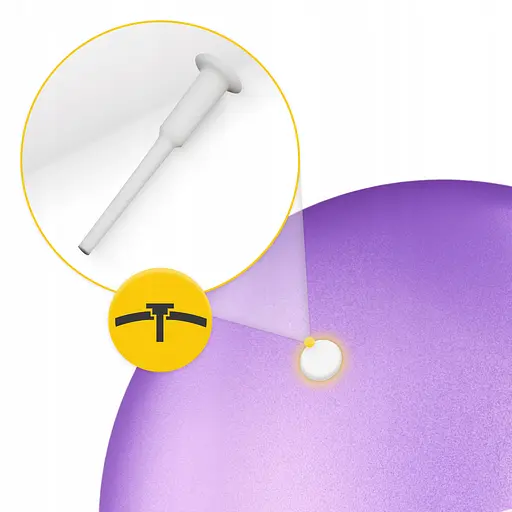 Мяч для пилатеса, йоги, реабилитации 4FIZJO 22 см Violet (P-5905973404860) - фото 3