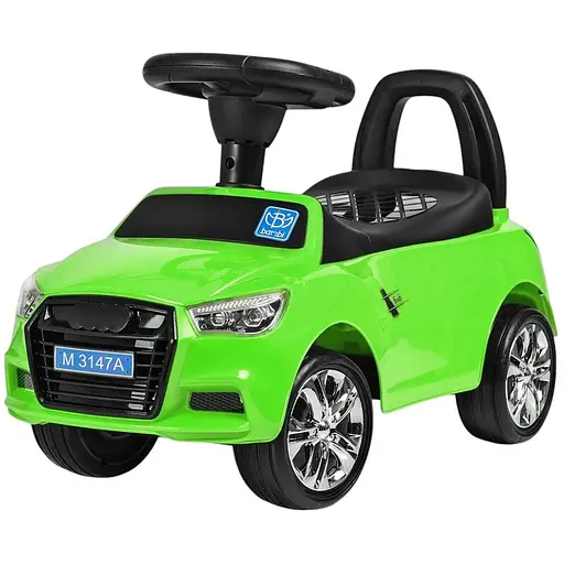 Дитяча каталка-толокар Bambi M 3147A - перший транспорт для малюка, зелений