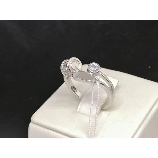 Серебряное кольцо Серебряный рай с фианитами. 1111 097216 - фото 2