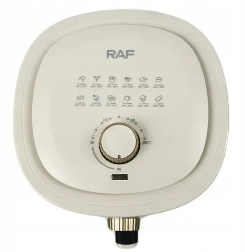Аеро - фритюрниця без олії RAF R.5332W 1500 Вт 6 л з регулюванням температури Біла - фото 4