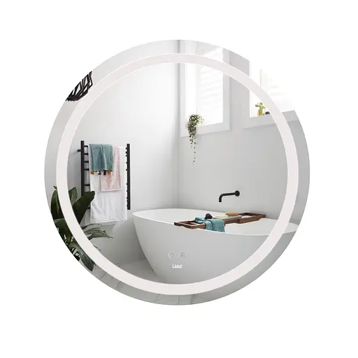 Дзеркало Lidz Aria R800 з LED-підсвічуванням Touch, з антизапотіванням, з диммером яскравості LD78LR800 - фото 1