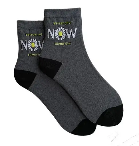 Набор носков 3 пары с надписями ORGANIC cotton бесшовные JILL ANTONY 35-37 - фото 2