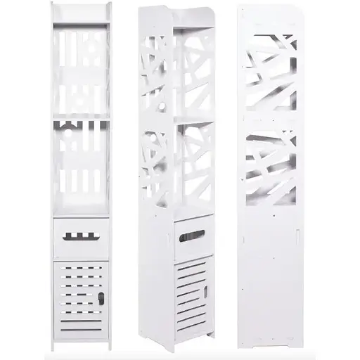 Пенал-шкаф Leobert Cubic для ванны 120см напольный - фото 5