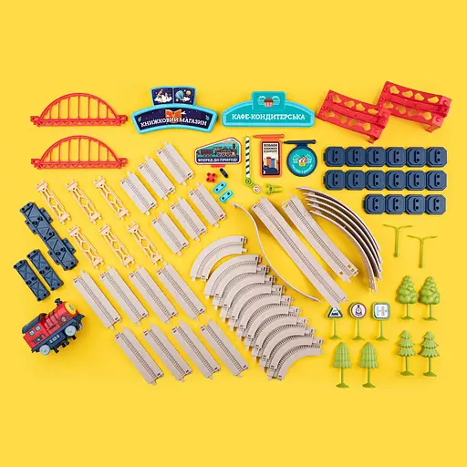 Ігровий набір Otamanko Хоробрий Паровозик трюкова залізна дорога 173 деталі - фото 6