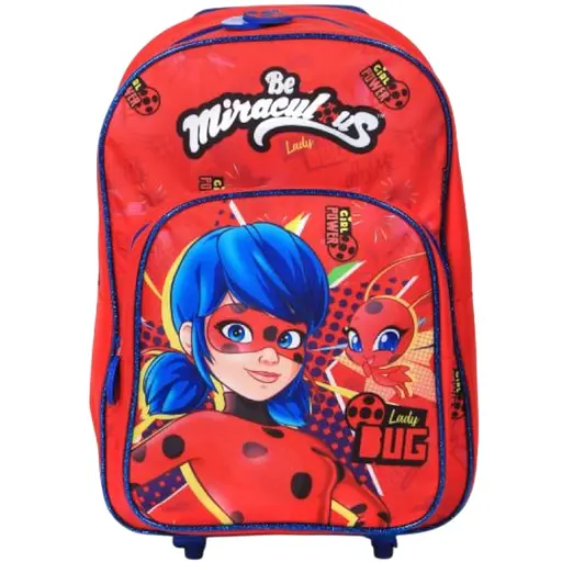 Рюкзак на колесах Perletti Kids Miraculous LadyBug красный (P13119) - фото 2