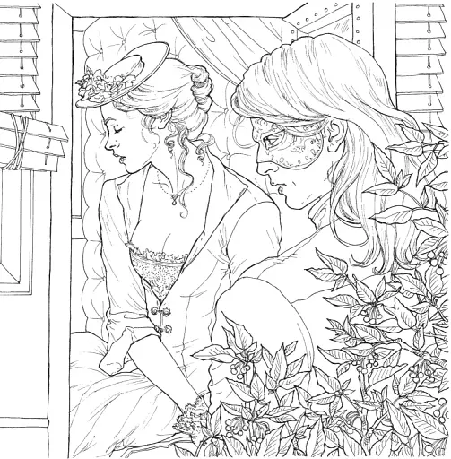 Двір шипів і троянд. Розмальовка - фото 19