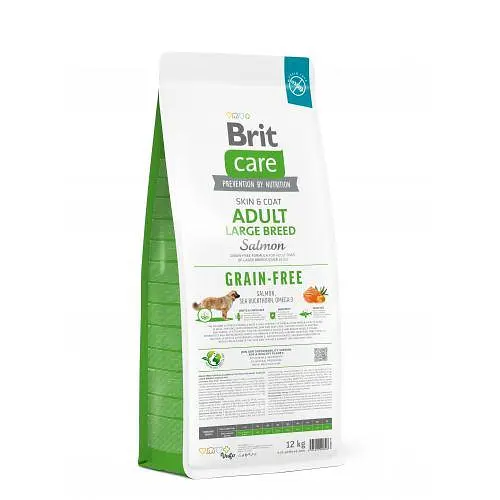 Сухой корм Brit Care Dog Grain-free Adult Large Breed для собак крупных пород, беззерновой с лососем, 12 кг - фото 3