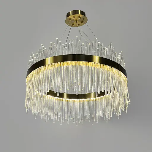 Подвесная LED люстра в изысканном латунном каркасе Ø 60 см Ст. J 881-600 AB | Line F - фото 9