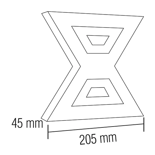 Світильник фасадний LED "METROPOL-12" 12W настінний - фото 2