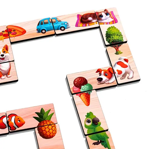 Дерев'яне доміно Ubumblebees Половинки (ПСД266) PSD266 - фото 5