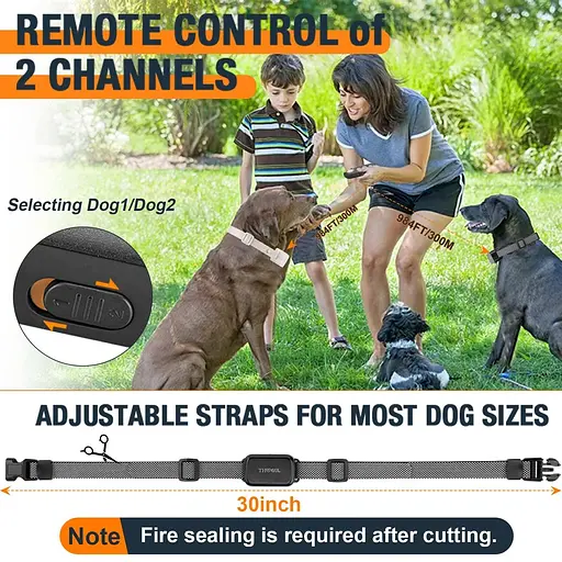 Ошейник THVGUL Citronella Bark для крупных собак, ошейник для собак Citronella с пультом дистанционного управления, спрей-ошейник - фото 5