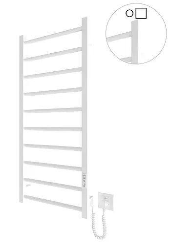 Електрична рушникосушарка HF Leeds 970x430 white matte 6.1.0803.06.WM, Білий матовий, універсальне (коннектор), Електронний - фото 1