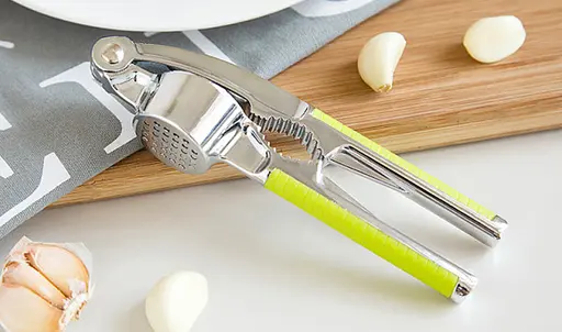 Многофункциональный пресс измельчитель для чеснока чесночница с орехоколом (2 в 1), Kitchen Master Синий 85642 - фото 9