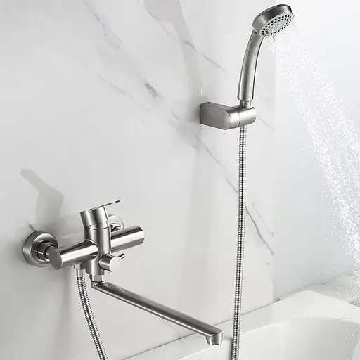 Змішувач для ванни Zegor SAP7-B090 Нержавіюча сталь 30412 - фото 3