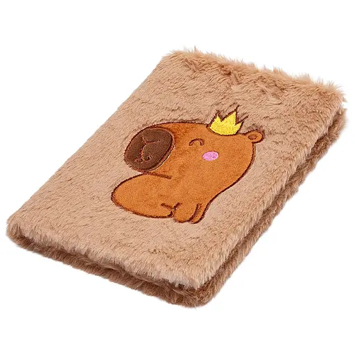 Блокнот плюшевый ZiBi Kids Line Capybara 3 А5 80 листов в клетку, дизайн в ассортименте (ZB.700017) - фото 5